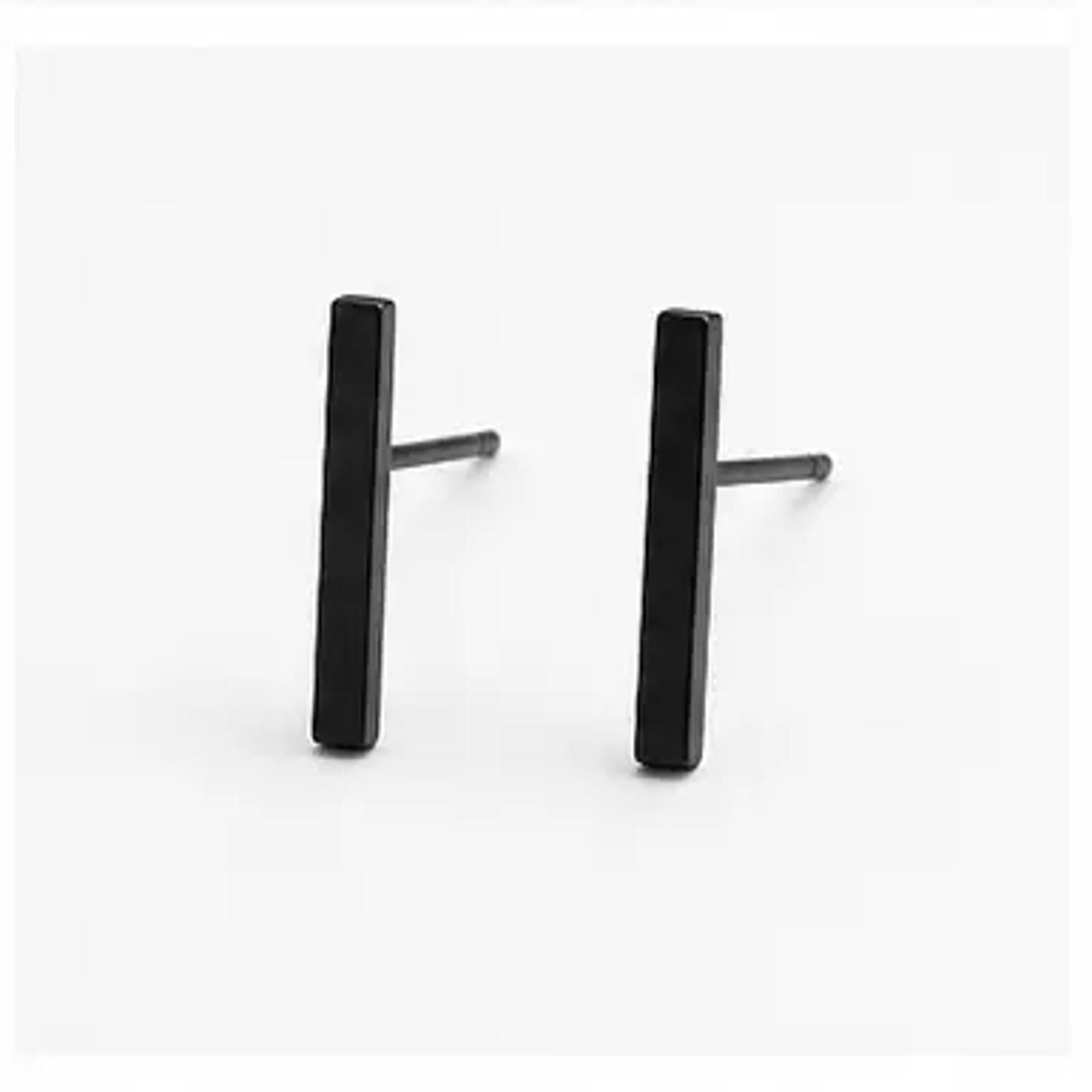 Bar earrings black